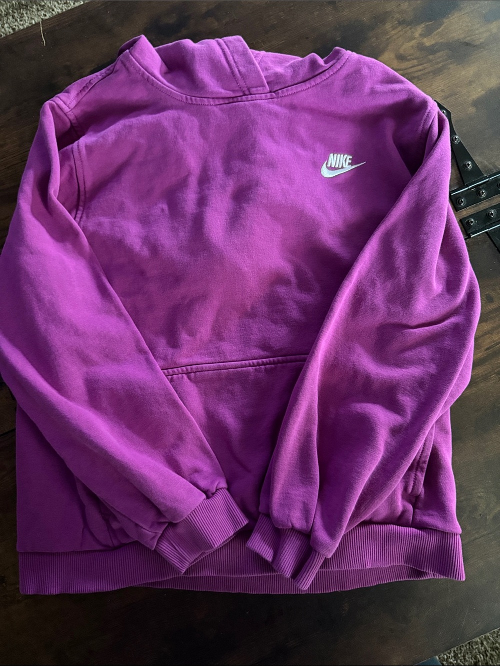 Nike Magenta Crewneck Sweatshirt with White Logo